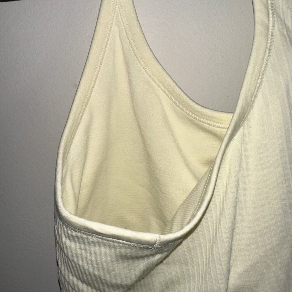 lululemon athletica Cream Ribbed Racerback Tank Top - Picture 5 of 7